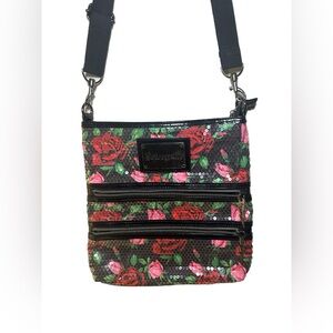 Vintage Betseyville Rose Sequence Crossbody Bag
